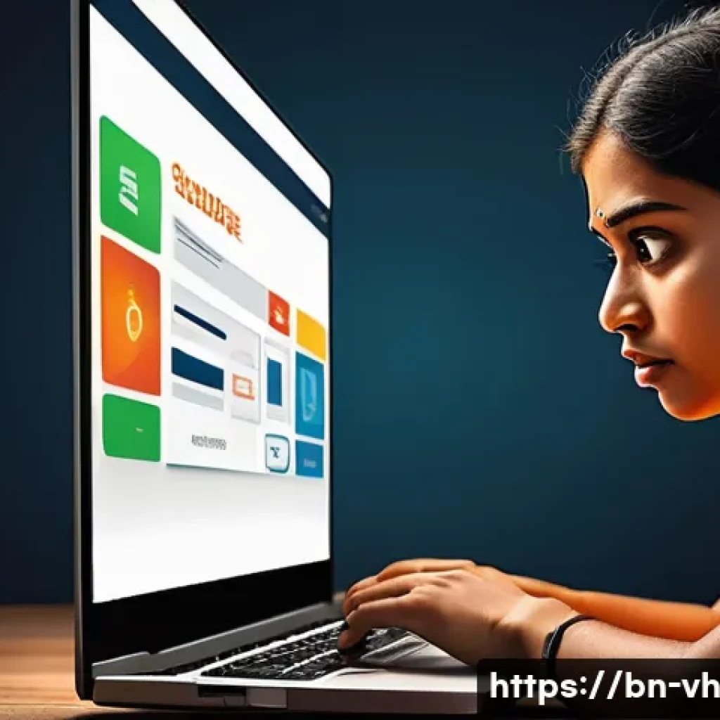 다크패턴이 소비자 보호에 미치는 영향 - A detailed digital illustration of a Bengali user frustrated at a laptop screen displaying a confusi...