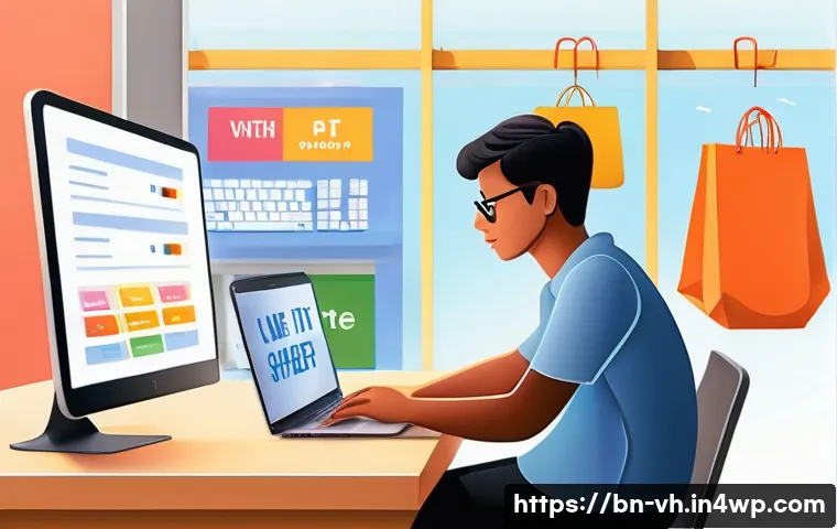 다크패턴과 기업의 신뢰성 - A detailed digital illustration depicting a Bengali online shopper sitting at a desk with a laptop o...